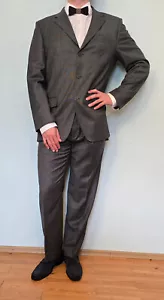 Hermes Paris Suit Men's Suit Jacket Pants Gray Size 52 W. NEW - Picture 1 of 17