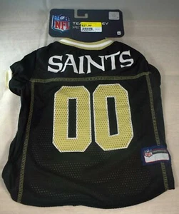 Licensed NFL New Orleans Saints Team Jersey - Black (Pet, Dog) Large Breed (L) - Picture 1 of 3