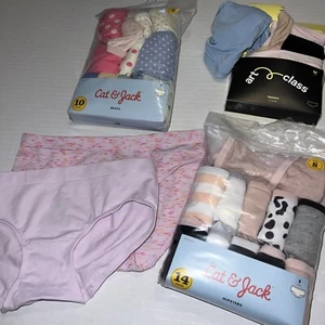 28 pr Girls Cat & Jack Art Class Hipster Briefs Panties Size M 8 - Picture 1 of 5