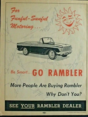 1962 NY Mets 1st Year Signed Game Program 11 Autographs Stengel Hook Sievers  - Image 1 of 4