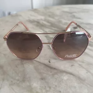 Nanette Lepore NN331 Sonnenbrille Roségold/Lila Neu mit Etikett - Bild 1 von 12