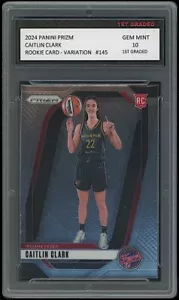 Caitlin Clark 2024 Panini Prizm WNBA 1° Classificato 10 Varianti Rookie Card RC #145 - Foto 1 di 1