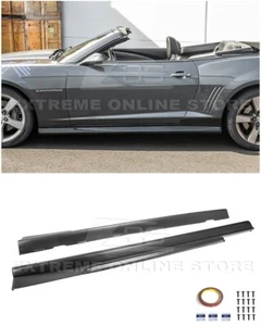 For 10-15 Camaro | ZL1 Style MATTE BLACK Side Skirts Rocker Panel Extension Pair - Bild 1 von 18