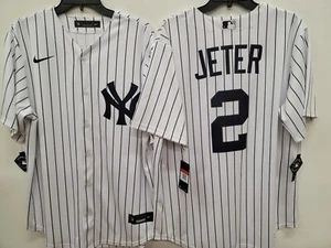 20113 Mens New York Yankees DEREK JETER 100% REAL Sewn JERSEY P/S New - Picture 1 of 2