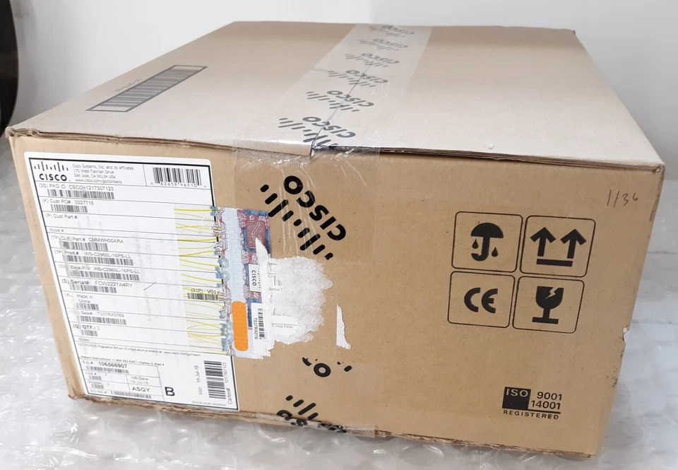 Cisco WS-C2960L-16PS-LL Network Switch NEW *SEALED* - Image 1 of 4