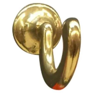 Häfele Garderobenhaken, Messing, Poliert, 45 x 20 x 3 mm, Einzelhaken - Bild 1 von 1