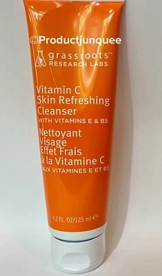 Limpiador refrescante para la piel con vitamina C de Grassroots Research Labs tamaño completo 4,2 oz VHTF Foto 1 de 4