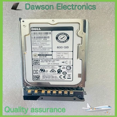 5PNGD 05PNGD DELL 600GB 2.5" SAS 12Gb/s 15K Hard Drive HDD 14/15/16G KIT - Image 1 of 4
