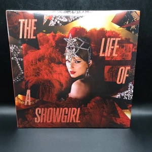 Taylor Swift Life of a Showgirl Tiny Bubbles in Champagne Red Lipstick Vinyl LP - Picture 1 of 3