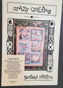 Homestead Station Craft Pattern Crazy Quilting 6 Block Patterns Uncut - Picture 1 of 4
