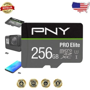 256GB PRO Elite U3 MicroSDXC Card - Waterproof, Shockproof & Fast Performance - Photo 1 sur 8