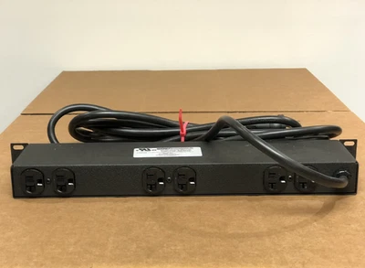 20A 120V Horizontal Geist PDU 6x NEMA 5-20R 1U 15ft power cord L5-20P - Image 1 of 4