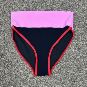 Parte inferior de bikini acanalada con control de barriga de cintura alta para mujer talla mediana - Imagen 1 de 4