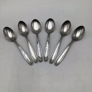 Raadvad Denmark Lof Of 6 Permanent Stainless Steel Soup Spoons - Picture 1 of 5