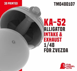 TM0480107 1/48 KA-52 ALLIGATOR INTAKE&EXHAUST FOR ZVEZDA 3D PRINT - Picture 1 of 4