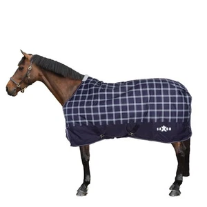 Saxon Defiant Standard-Neck Plaid Midweight Horse Turnout Rug WB1583 - Picture 1 of 9