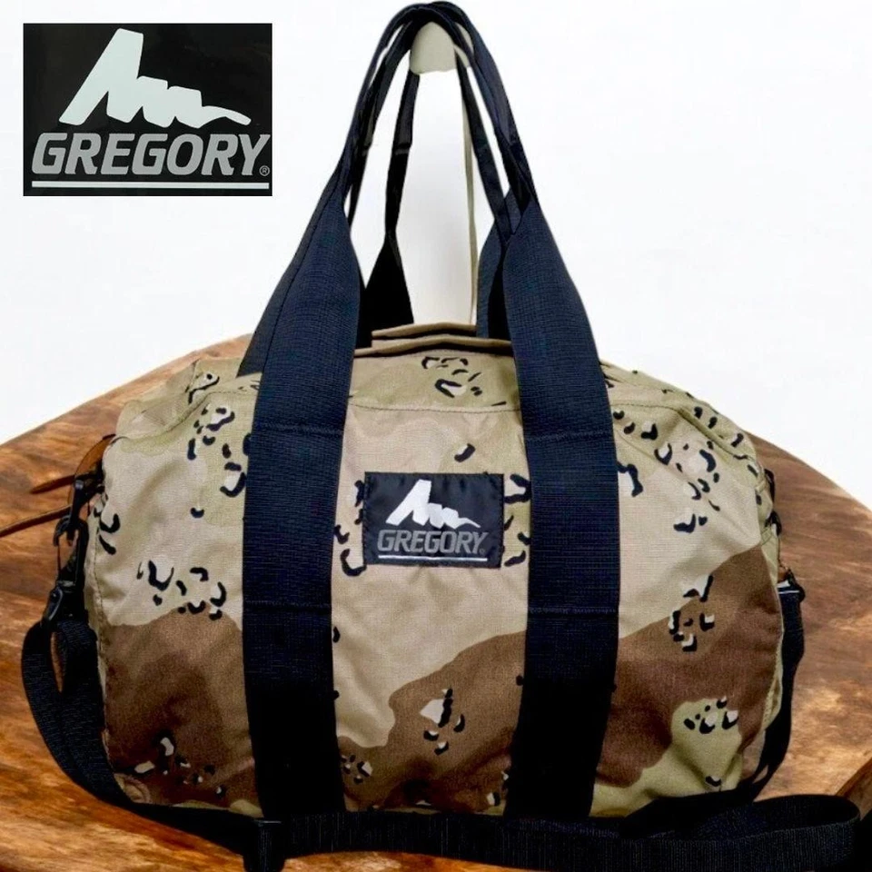 Gregory Hombres Muy Buen Estado Hecho en Estados Unidos Antiguo Logo Boston Chocolate Chip Camuflaje Años 90 Edición Limitada Foto 1 de 4