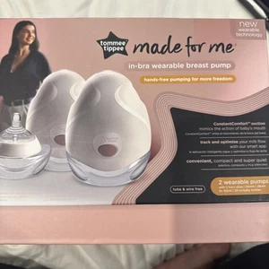 Tommee Tippee Made for Me Double Electric Wearable Breast Pump Hands-Free in-Bra - Picture 1 of 3