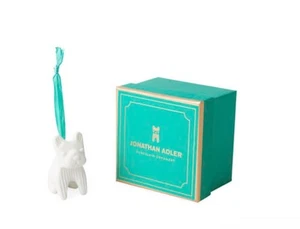 JONATHAN ADLER FRENCH BULLDOG Dog White PORCELAIN Ornament Figurine New In Box - Picture 1 of 6