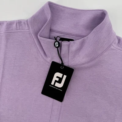FootJoy Heather Yoke 1/2 Zip Vest Sleeveless Golf Top Lavender Mens Medium - Image 1 of 4