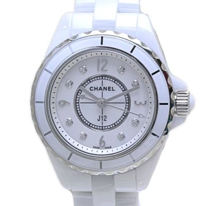 CHANEL J12 White Ceramic Diamonds H2570 MOP Women's Watch /40114 - Bild 1 von 9
