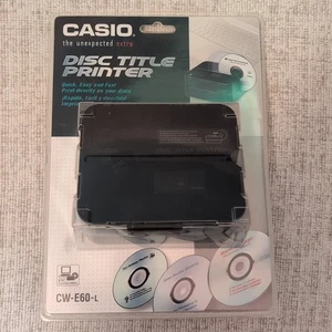 NEW Casio The Unexpected Extra Disc Title Printer Thermal for CD DVD CW-E60-L - Picture 1 of 5