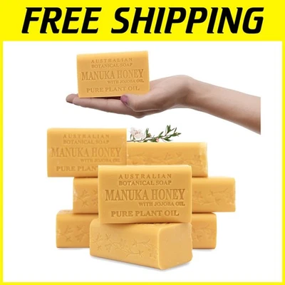 6.6 OZ Triple Milled Manuka Honey Soap with Jojoba & Shea Butter - Set of 8 - Image 1 of 4