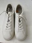 Rothys The RS02 Lace Up Sneakers in Bone White Size 9M Pre-Owned Worn One Time