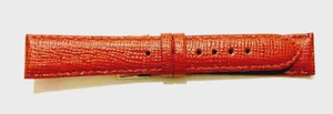 New Accutron COGNAC Lizard Grain Genuine Leather Watch Band w/GF Signed Buckle - Picture 1 of 5