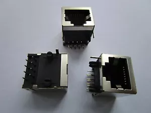 40 pcs RJ45 10P8C 18.4mm Modular Network PCB Jack 59 8P LAN Connector Female New - Picture 1 of 5
