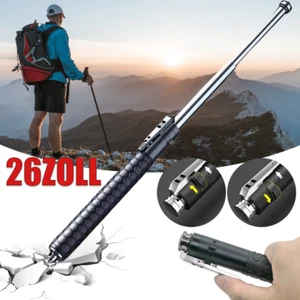 26'' Teleskopstange Teleskopstöcke Telescopic Rod Einstellbar Stahl Wanderstock - Bild 1 von 11