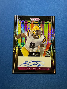 23 Leaf Vivid Football Sideline Painting Auto Black Mojo of BJ Ojulari #2/5!!