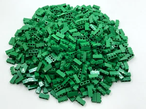 LEGO Pack of 100x New Green Brick 1 x 3 BULK BRICKS - Picture 1 of 6