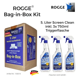 ROGGE Screen Cleaner Bag-in-Box - 5L. inkl. 3x 750ml Triggerflaschen - Bild 1 von 10