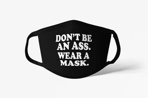 Funny Face Masks 2 layers Washable Reusable - Picture 1 of 1