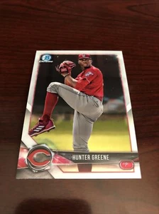 2018 BOWMAN DRAFT BASE CHROME BDC-58 HUNTER GREENE *Mint* Qty - Picture 1 of 2
