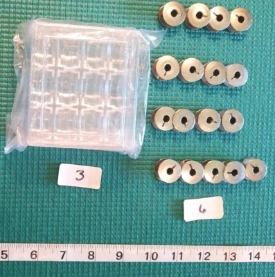 Soporte de bobina con tapa de plástico transparente vintage Dritz Reynolds, BobinBox o sin marca Foto 1 de 4