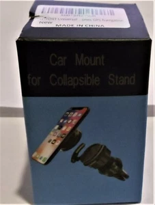 Car Mount for Collapsible Grip Stand Cell Phone - Picture 1 of 5