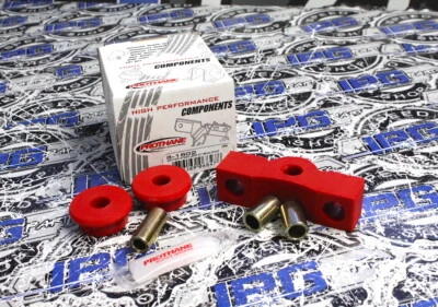 Prothane Shifter Bushings For 1988-2000 Honda Civic D15 D15B D16 D16Z6 D16Y8 Red - Image 1 of 2