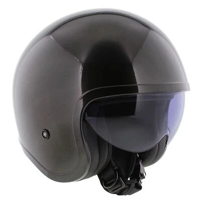 LS2 OF599 Spitfire II solid jeans gloss titanium - Open Face helmet motorcycl... - Bild 1 von 4