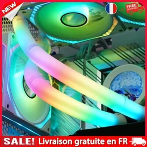 fr 2 pièces tuyau en Silicone 5V 3PIN ARGB manchon lumineux Tube de refroidissem - Photo 1/11