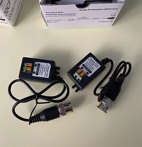 COPPIA BALUN TX/RX BNC BIFILARE W600VT 600MT A COLORI - NUOVO - Foto 1 di 3