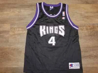 Camiseta deportiva de baloncesto vintage juvenil de Sacramento Kings Chris Webber campeón de la NBA L Foto 1 de 4