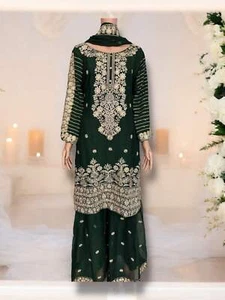 Traditional Designer Sharara Salwar Kameez Set – Ethnic Wear for Women-07 - Picture 1 of 14