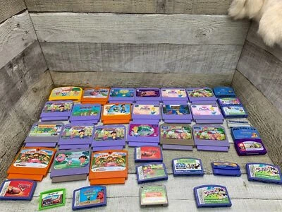 VTech V.Smile and Leap Frog Learning System Video Game Lot of 30+ Games - Image 1 of 4
