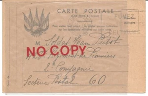 Seconda Guerra Mondiale Parigi 26.9.1939 Carte Postale Franchise Militaire. - Foto 1 di 1