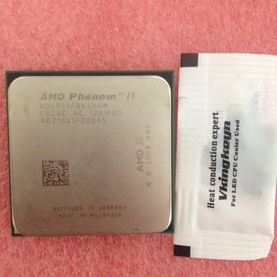 AMD CPU Phenom II-X4 955 HDX955FBK4DGM 3.2GHz Socket AM3 AM2+ CPU Processor  - Image 1 of 2