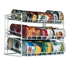 Atlantic 3-Tier Heavy-Gauge Wire Can Rack Storage Organizer for Pantry in White