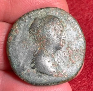 RÖMISCHES REICH: FAUSTINA die Jüngere / Sesterz 145 - 161 / CONCORDIA S C /2504 - Picture 1 of 2