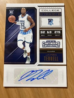 JARED TERRELL 2018-19 Panini Contenders Draft ROOKIE AUTO - Image 1 of 2